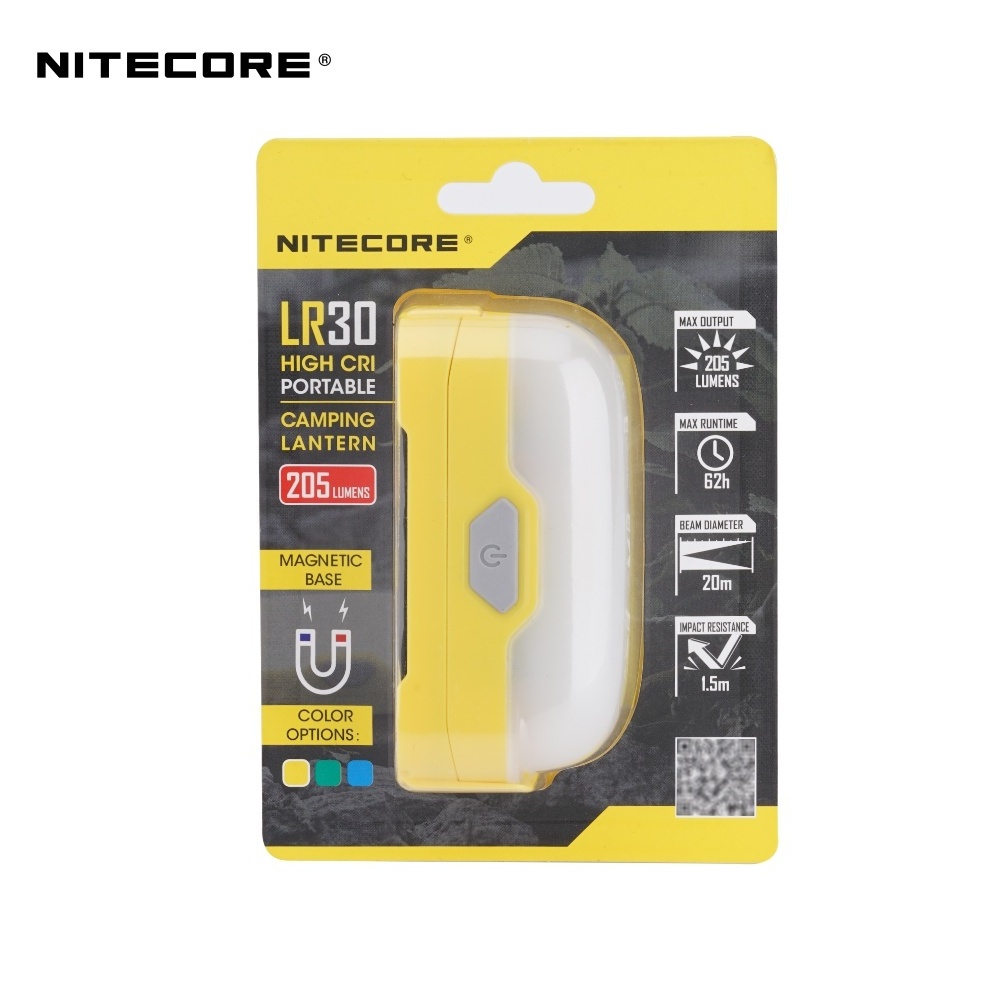 NITECORE LR30 205Lumens Camping flashlight Lantern White/red dual light sources portable light for camping light Magnetic Base