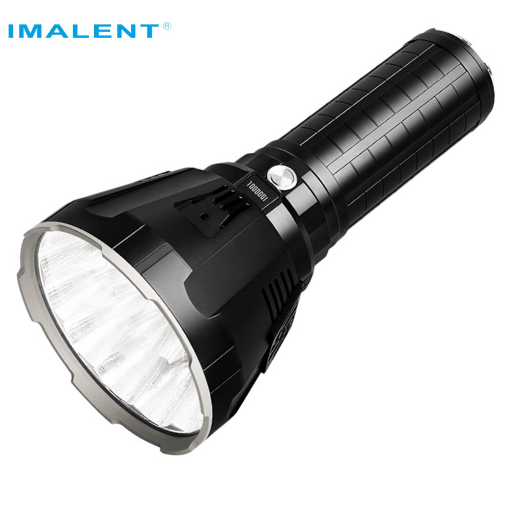 IMALENT MS18 LED Flashlight 100000 Lumens Waterproof  with 21700 Battery Intelligent Charging strongest flashlight