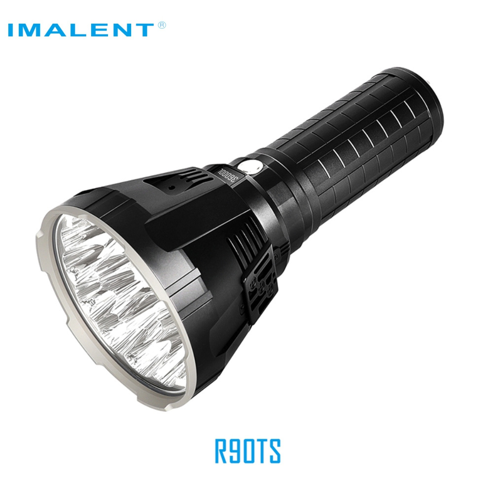 Original IMALENT MS18 LED Flashlight+R90TS Head Set XHP35 HI XHP70 100000 lumens rechargeable Flashlight for Search  IMALENT kit