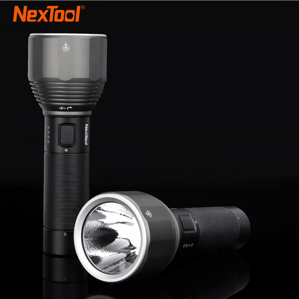 NexTool XPH50.2 2000lm 6500K 380m USB-C Rechargeable Flashlight 26650 5000mAh Battery Outdoor  LED lanterna de led