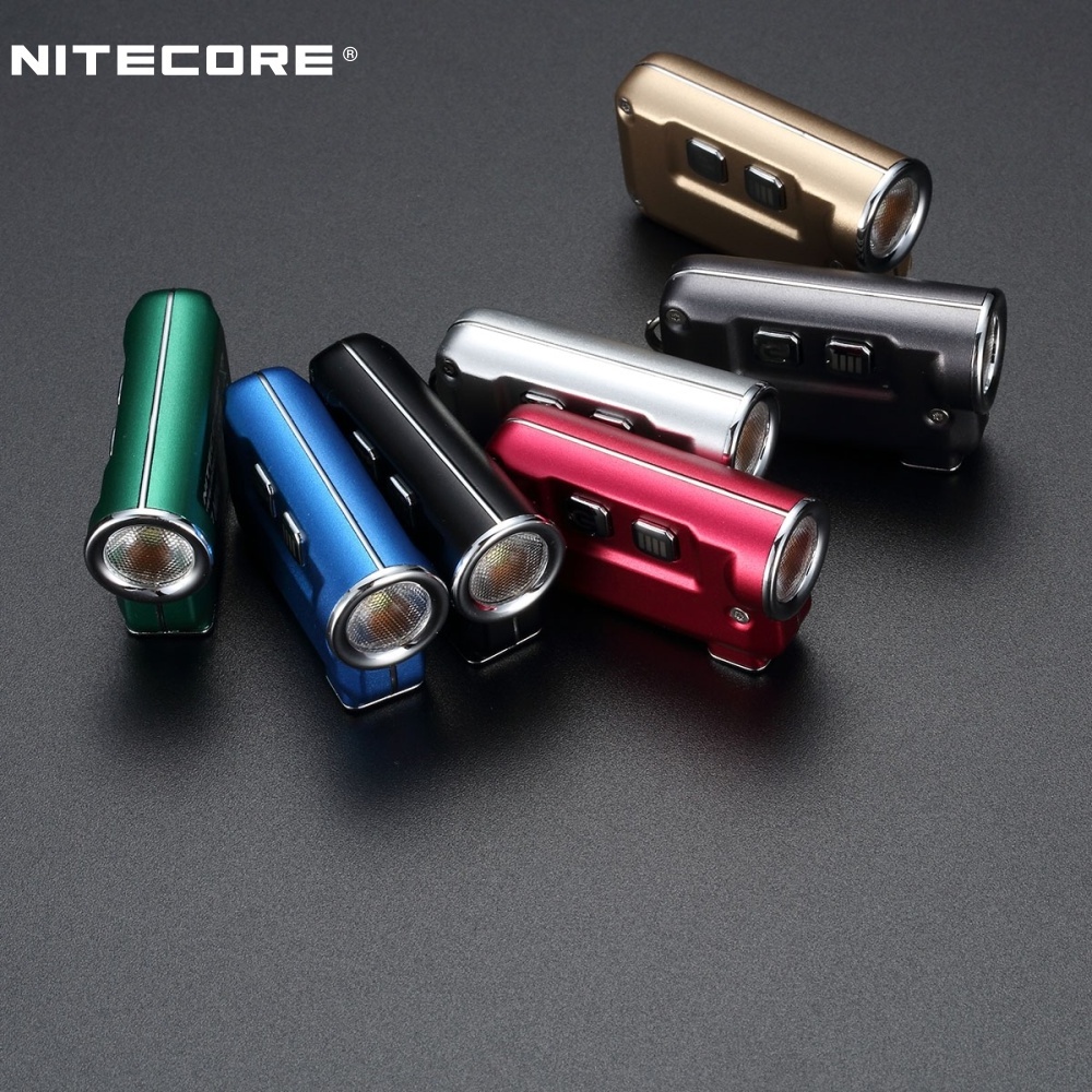 NITECORE TINI 380 Lumens Mini Metallic Micro USB Rechargeable Keychain Light