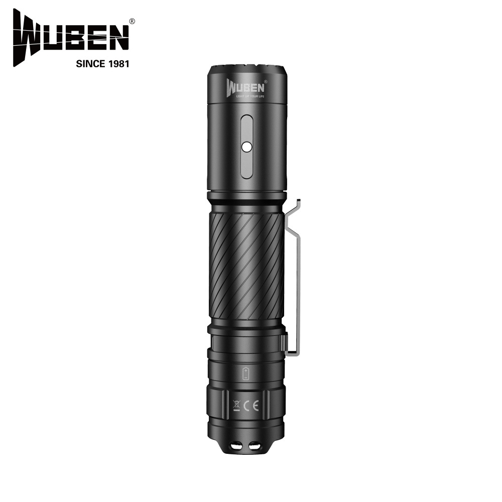 WUBEN C3 LED Flashlight USB Type-C Rechargeable 1200 Lumens IP68 Waterproof Camping lantern 18650 Battery included for Camping