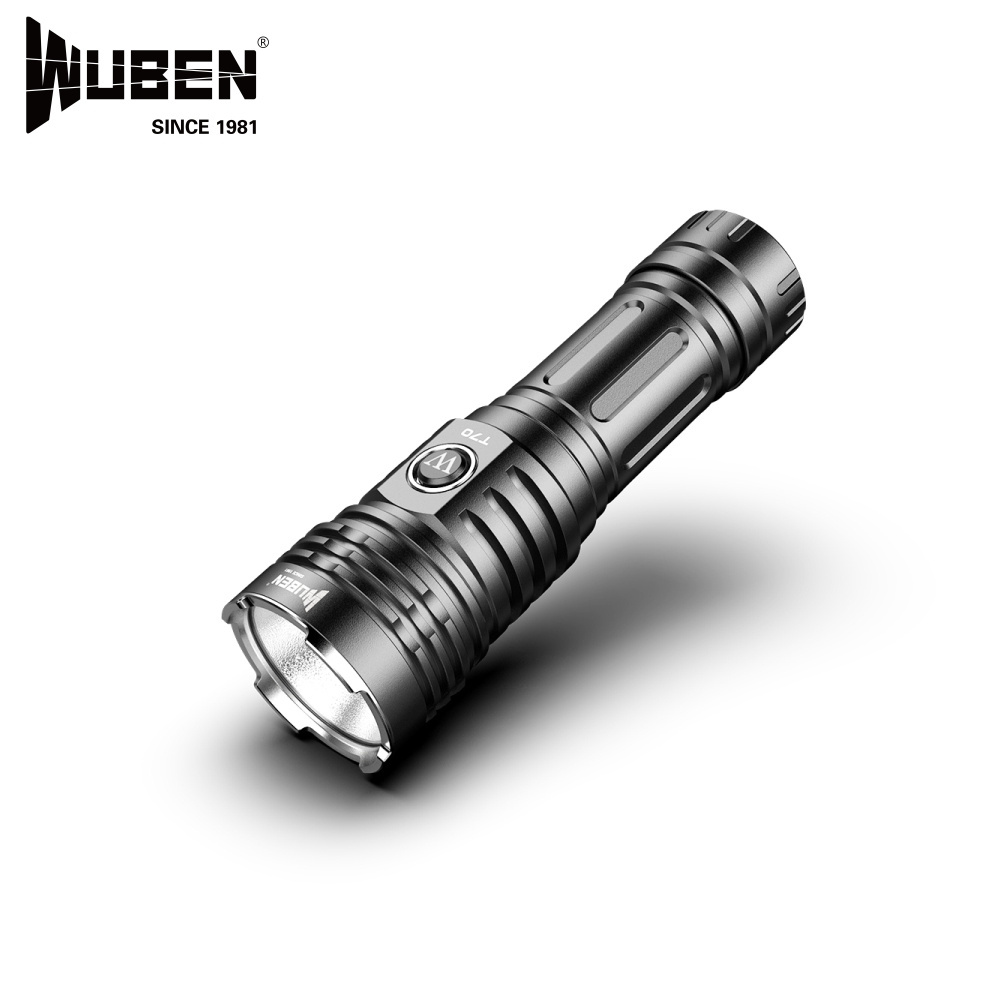 4200Lumens Wuben T70 26650 Emergency Pocket 250m XHP70.2 led Manual type-c High Power Rechargeable led torch flashlight