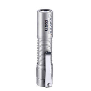 Manker E05 Ti 250meter 400lumens Titanium Ultra-Throw LED Flashlight use AA or 14500battery torch edc