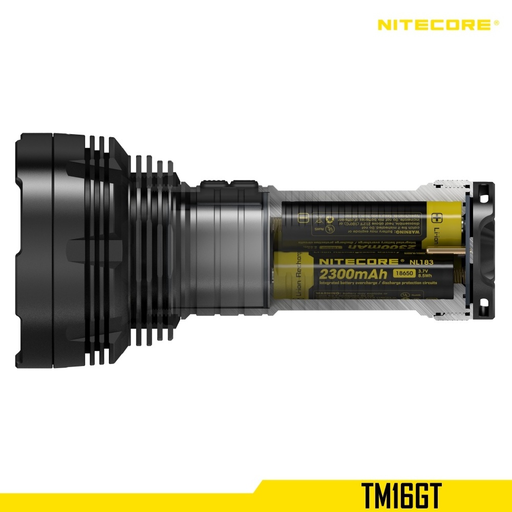 NITECORE TM16GT OEM 3600 Lumen 1000m long range led flashlight LED 18650 searchlight