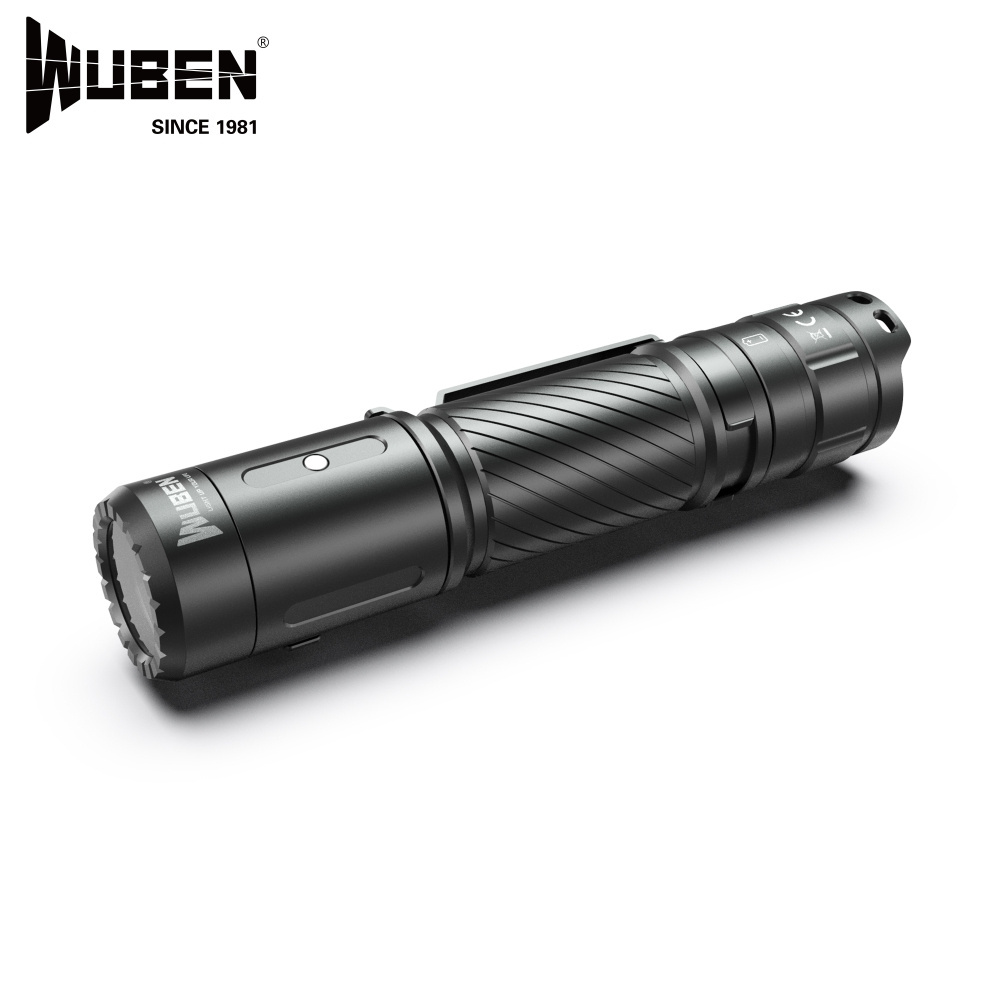 WUBEN C3 LED Flashlight USB Type-C Rechargeable 1200 Lumens IP68 Waterproof Camping lantern 18650 Battery included for Camping