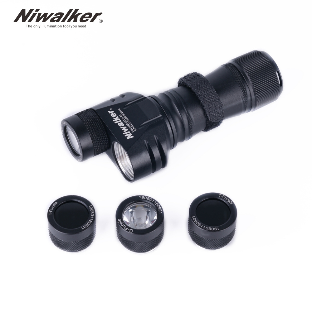 Niwalker E9A 18W High power 365nm UV flashlight Ultraviolet torch blacklight flashlight