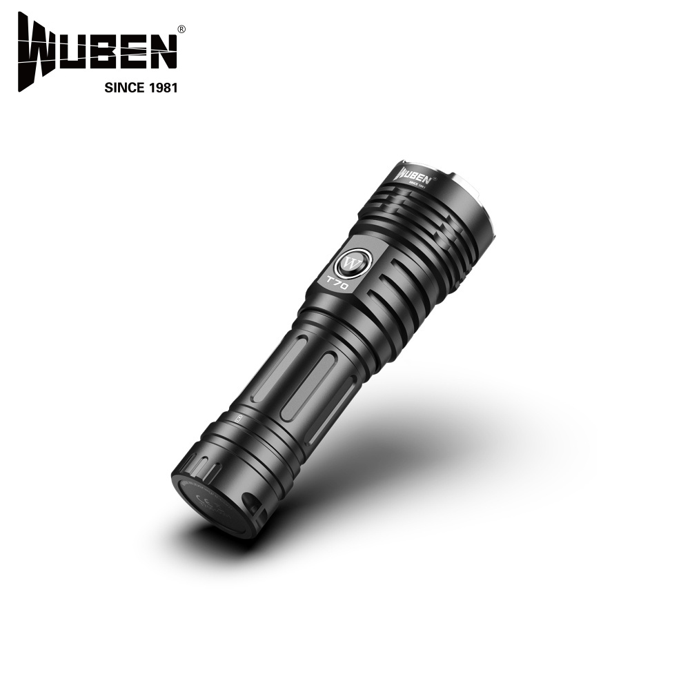 4200Lumens Wuben T70 26650 Emergency Pocket 250m XHP70.2 led Manual type-c High Power Rechargeable led torch flashlight