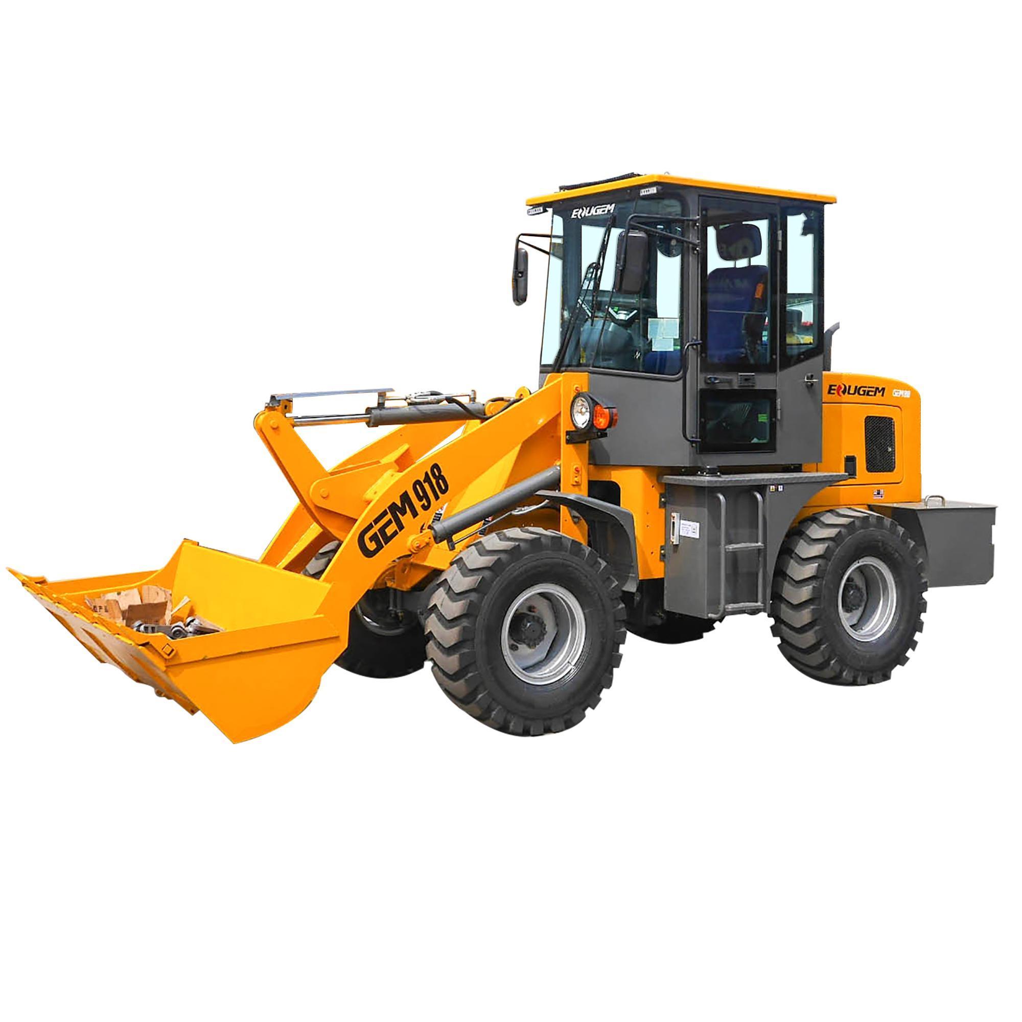 GEM918 CE approved snow blower heavy farming construction hydraulic equipment mini front wheel loader