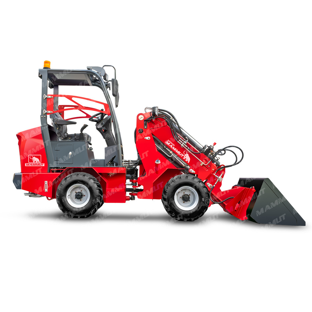 Tire loader WL26-T various attachments optional epa4 euro5 imported diesel engine mini telescopic front loader