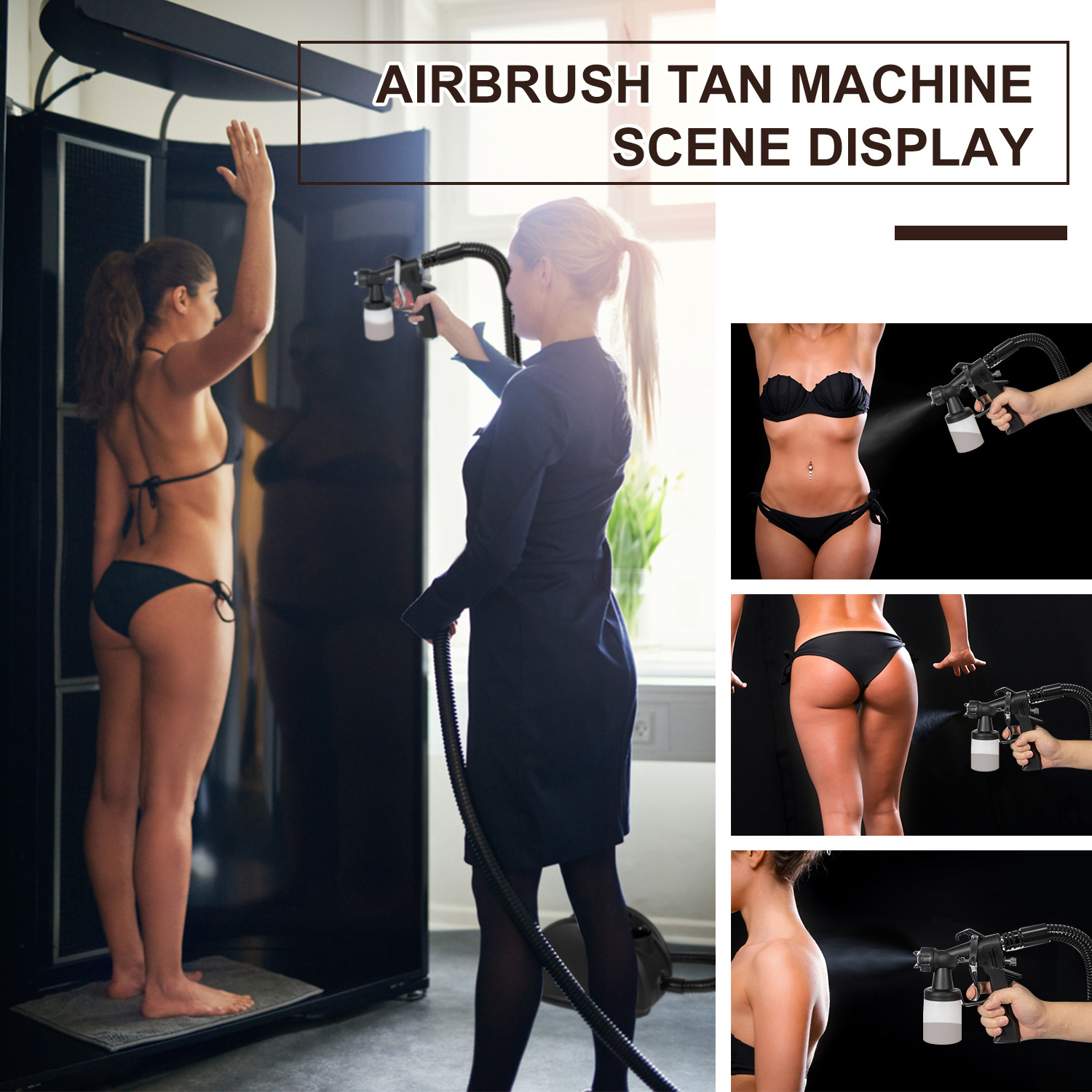 PELCAS Professional Tanning Airbrush Makeup Tools Portable Spray Tan Machine