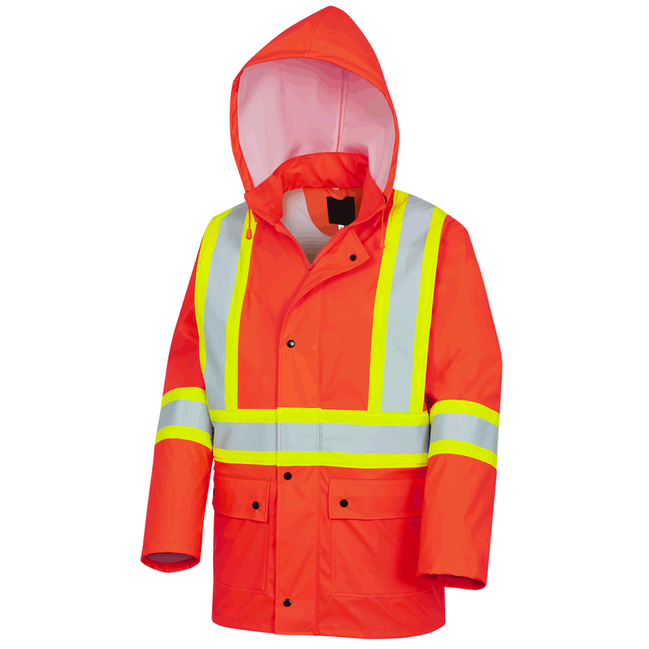 Men's Hooded Winter Hi Vis Reflective Outerwear Safety Wear Clothes Clothing Worker Safety Jacket