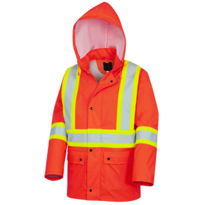 Men's Hooded Winter Hi Vis Reflective Outerwear Safety Wear Clothes Clothing Worker Safety Jacket