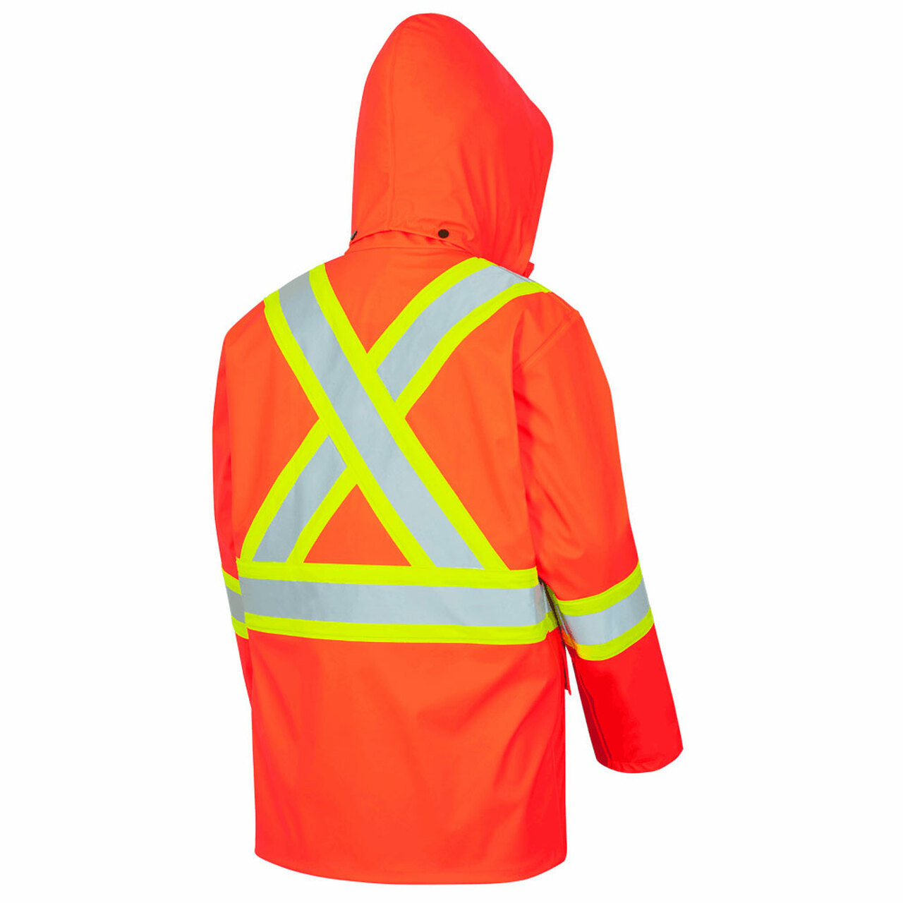 Men's Hooded Winter Hi Vis Reflective Outerwear Safety Wear Clothes Clothing Worker Safety Jacket