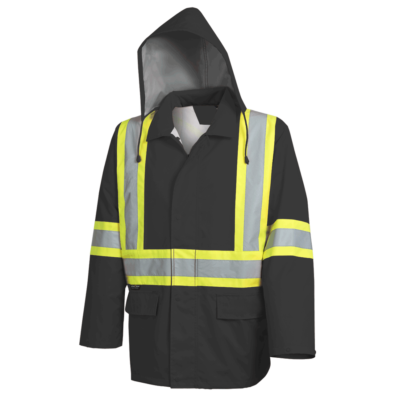 Men's Hooded Winter Hi Vis Reflective Outerwear Safety Wear Clothes Clothing Worker Safety Jacket