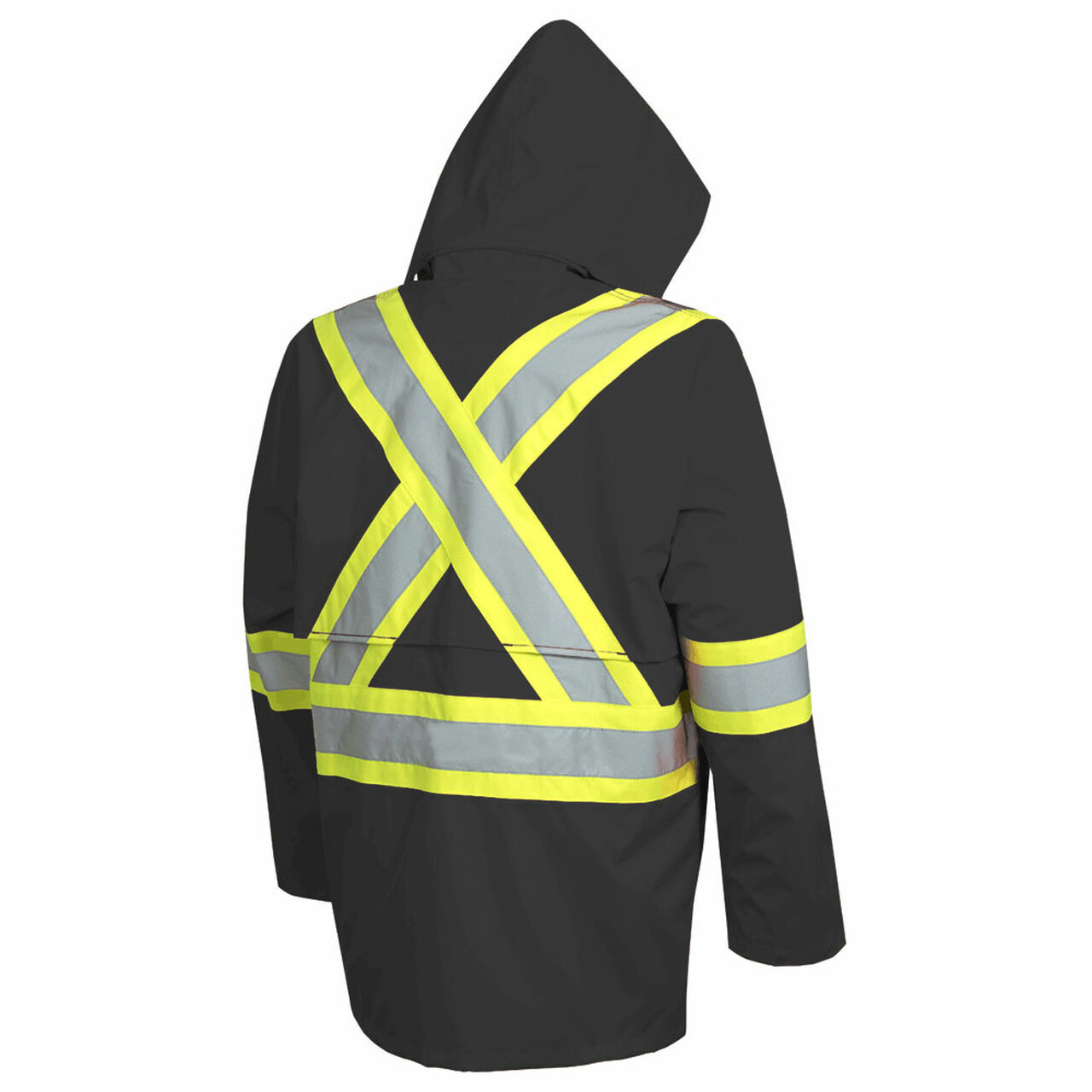 Men's Hooded Winter Hi Vis Reflective Outerwear Safety Wear Clothes Clothing Worker Safety Jacket