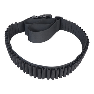 Tactical 50 Round Adjustable Shell Waist Belt Hunting 12/20GA Ammo Holder Pouch Cartridge Belts