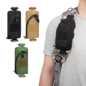 Custom Tactical Molle Pouch with Shoulder Strap Compact Bag for Knife Flashlight EDC Hunting Pouch