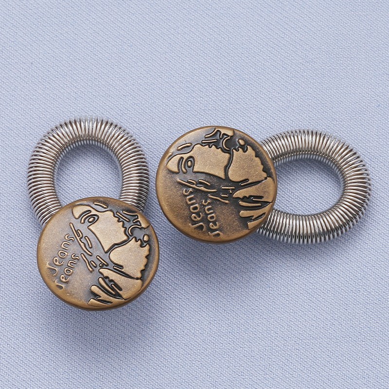 Metal spring cowboy extension buckle Extenders for Jeans Extenders Set Pregnancy Pants Button Extender for Pants Jeans