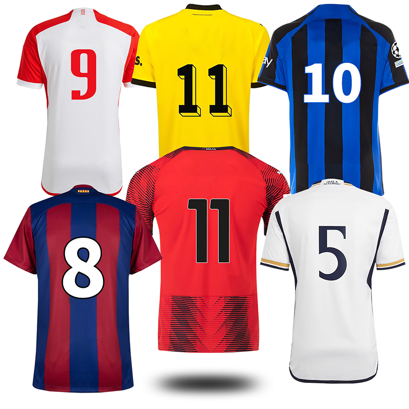 23/24 Custom Men's Soccer Jersey Set High Quality Club Football Kit Blank Soccer Jersey