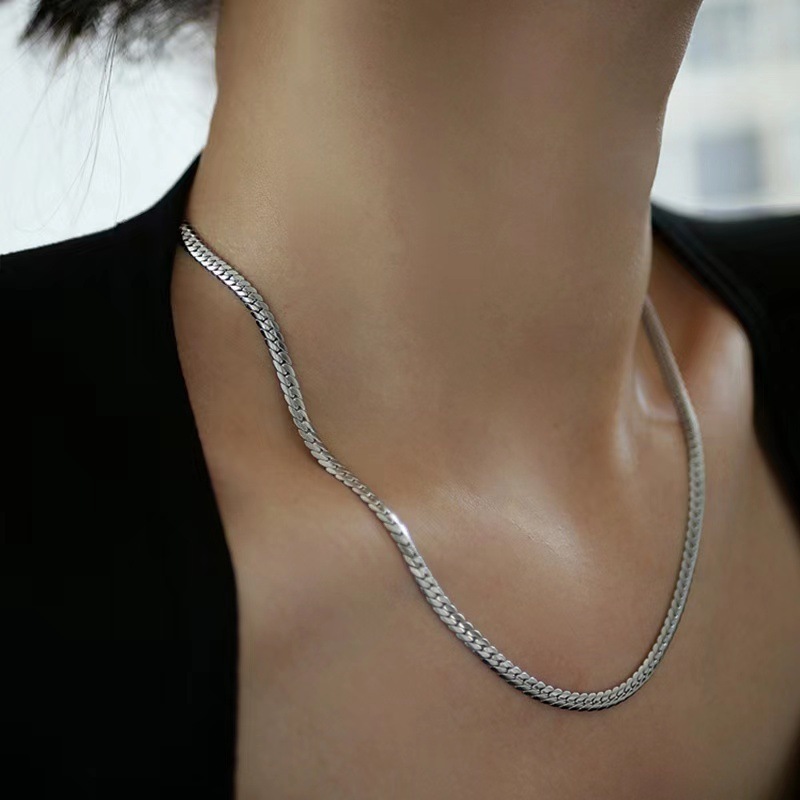 Carline wholesale Necklaces OEM Jewelry Necklace Minimalist Jewelry Custom Stainless Steel Cuban Chain for men