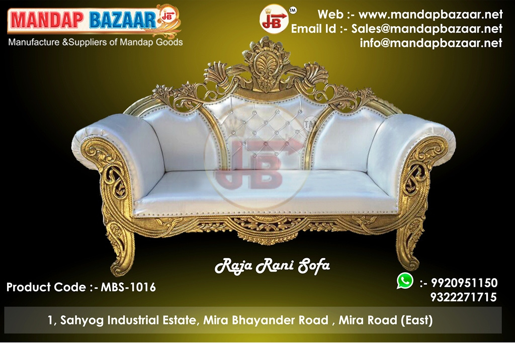 white wedding furniture sofa set indian style