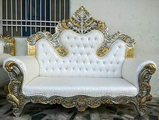 white wedding furniture sofa set indian style