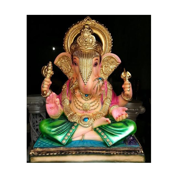 2023 New Arrival High Quality Traditional Design Event and Wedding Entrance Decoration Supplies Fibre Ganesha Idol