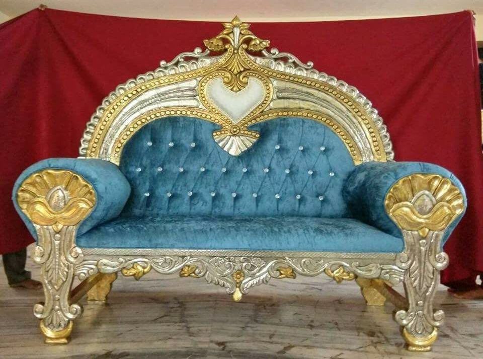 white wedding furniture sofa set indian style