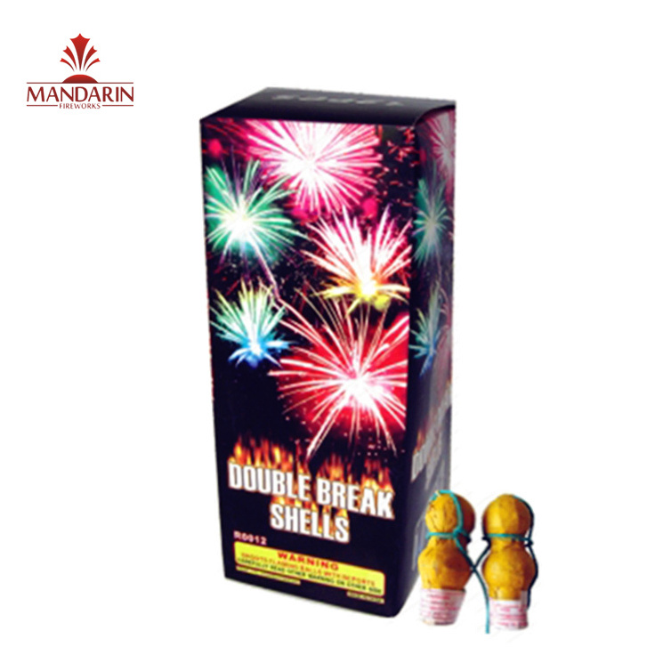 Professional dancing display pyrotechnics shells fireworks for sale chinese artillery Shell double break shells