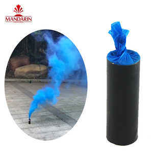 40s Daytime fireworks blue colored smoke fireworks China smoke flare