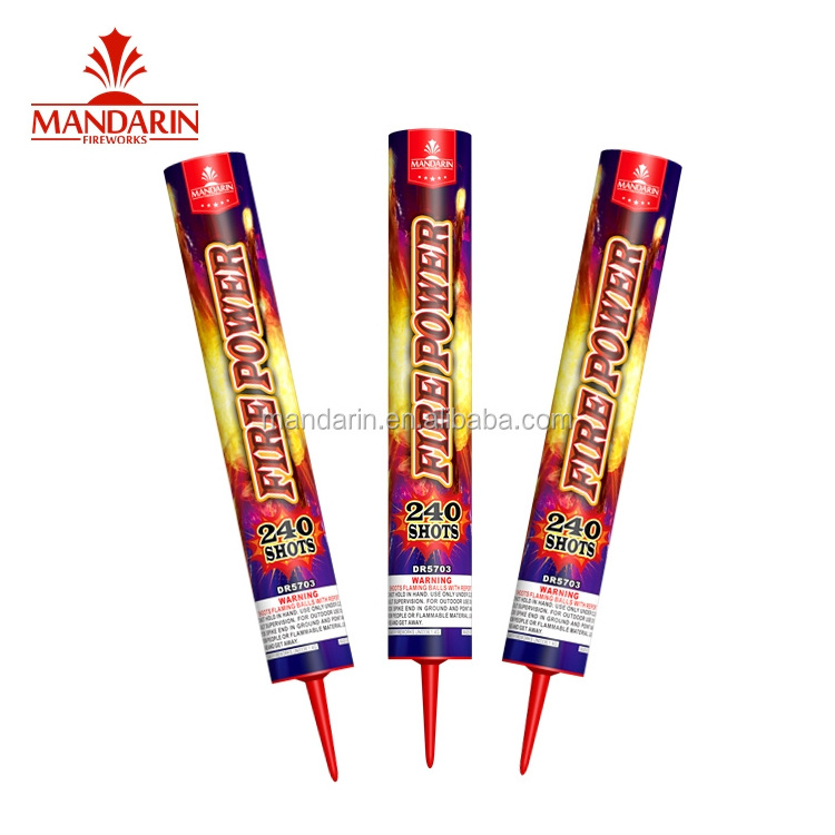 240 shots FIRE POWER Mandarin pyrotechnics roman candle fireworks candle for sale