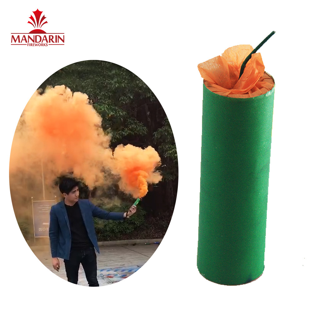 30s Cheap price handheld daytime hand flare smoke fireworks from liuyang chinese export smoke bombs