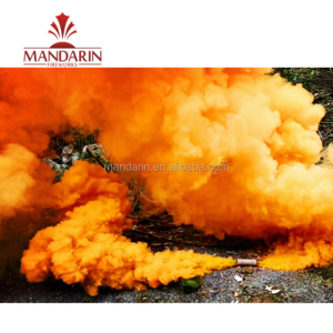 Chinese export daytime fireworks effect & wedding smoke color fountain fireworks for celebration orange smoke bombs