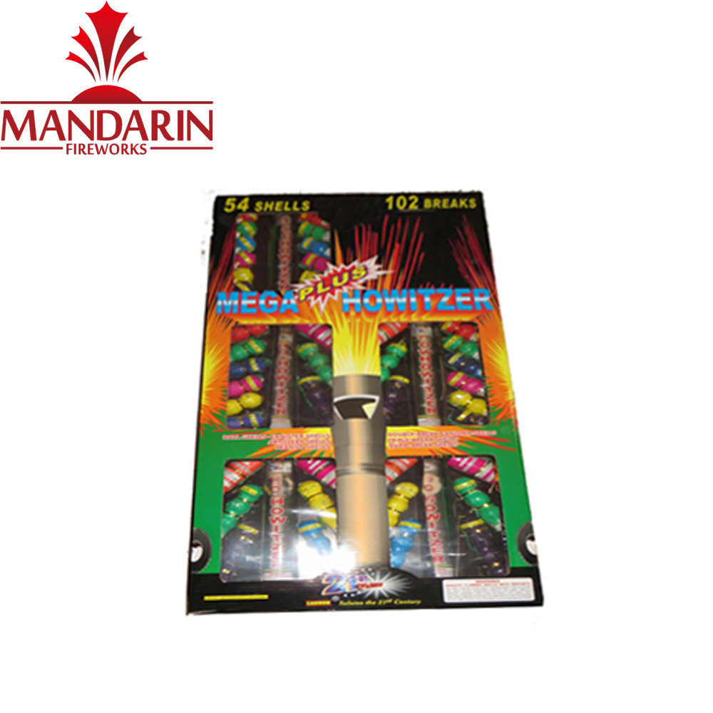 Professional dancing display pyrotechnics shells fireworks for sale chinese artillery Shell double break shells