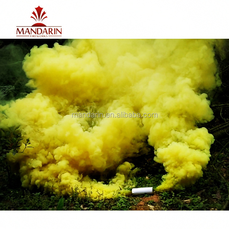 High quality Wire Pull daytime fireworks coloured smoke flare stick wedding photography