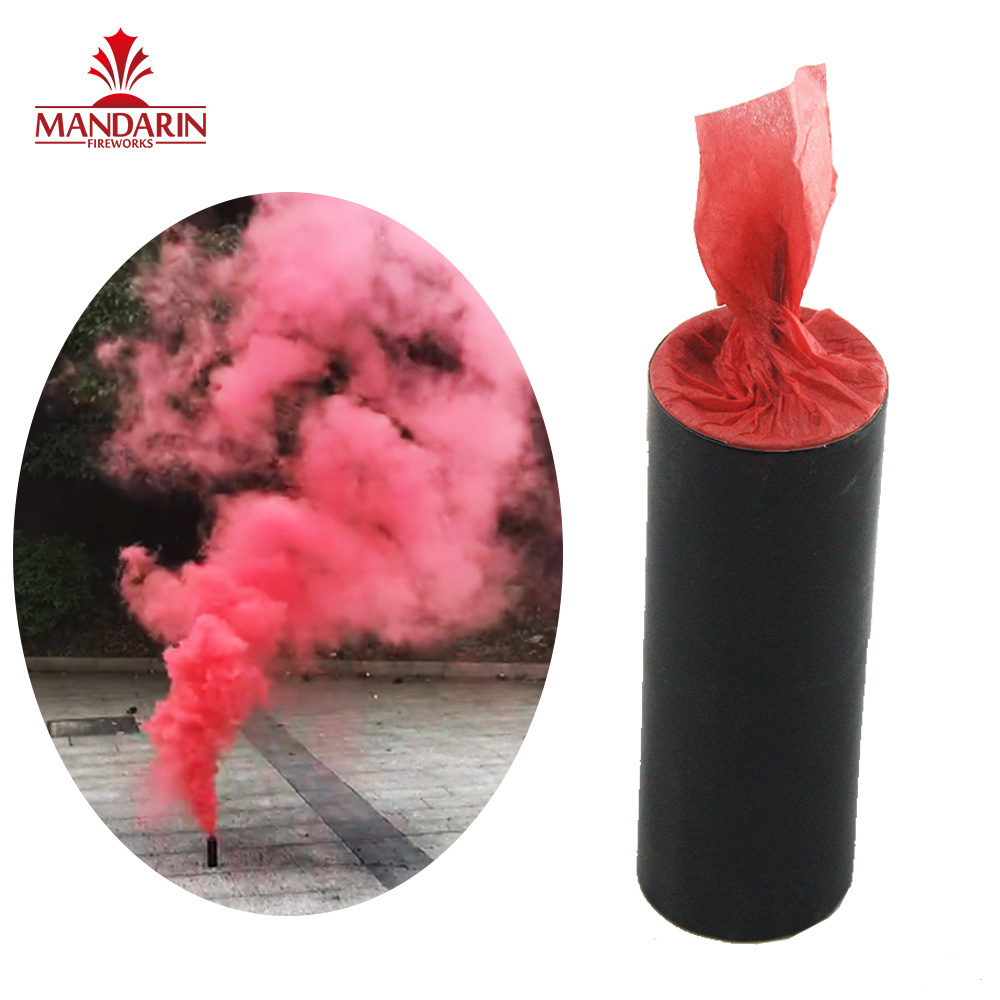 40s Daytime fireworks blue colored smoke fireworks China smoke flare