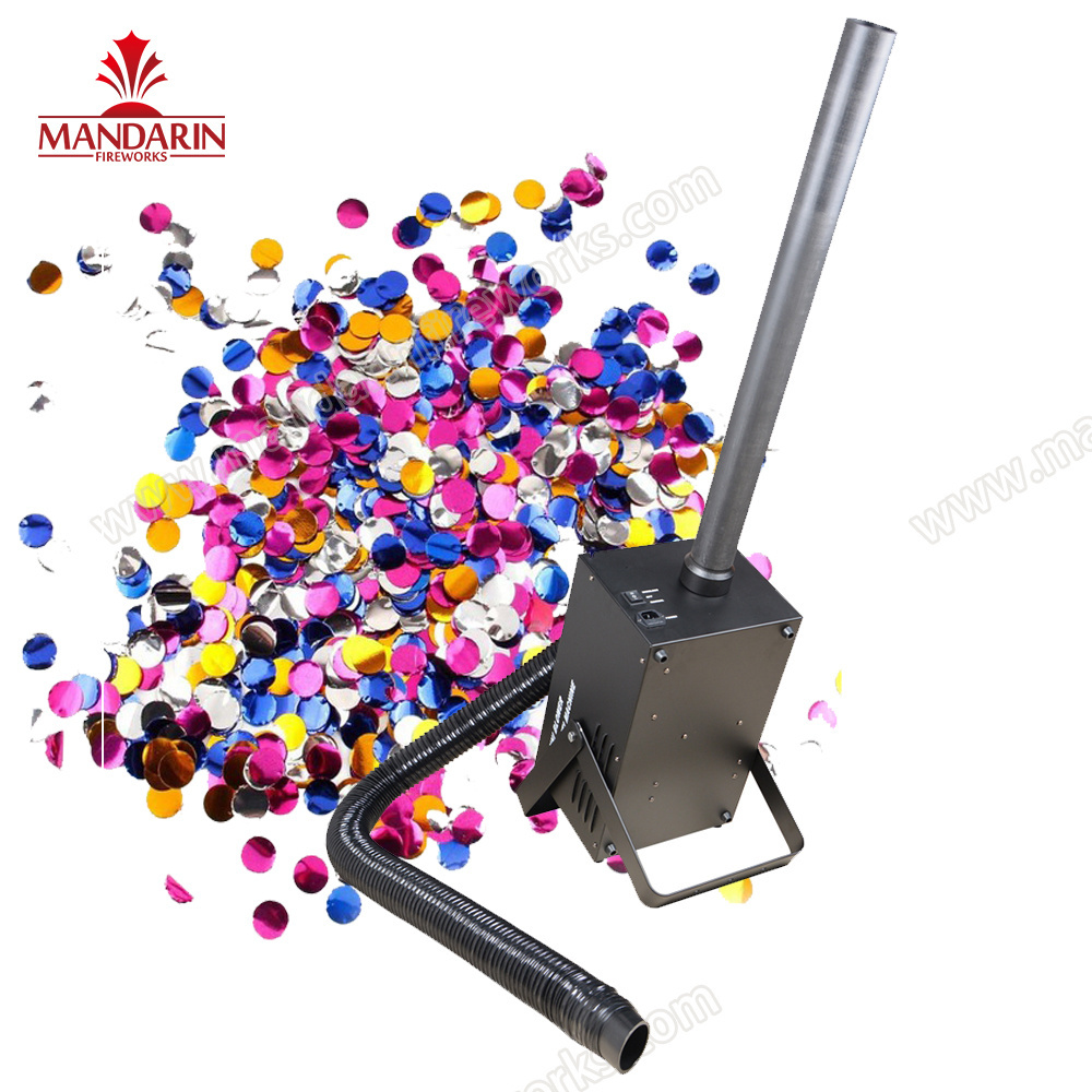 CE approval 8-10m 1800w confetti cannon machine high speed stage party paper blower confetti machine