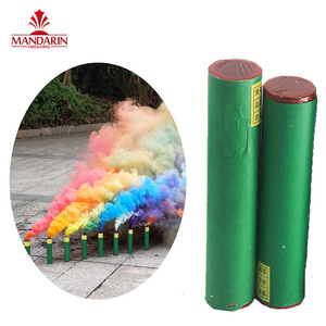 2 minutes china colored smoke fireworks fountain red and white wholesale chemny color bomb smoke flare