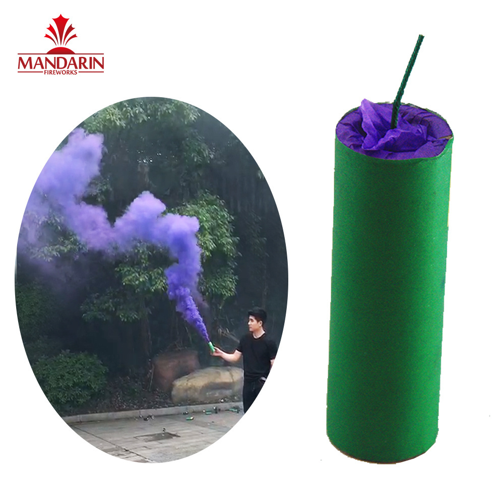 30s Cheap price handheld daytime hand flare smoke fireworks from liuyang chinese export smoke bombs