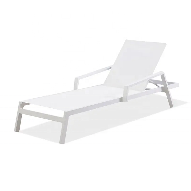 MANDELA Swimming Beach Daybed All Weather Patio Outdoor Sofa Bed Aluminum Furniture Luxury Garden Pool Chairs Sun Lounger