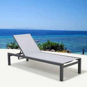 MANDELA Outdoor Sun Lounger Patio Garden Aluminium Lounge Chair Sun Lounger Pool Beach Chair