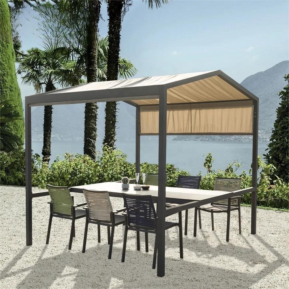 Hot Sale Light Weight Steel Material Outdoor Patio Dining Furniture Stack 6 8 Garden Chair Table Set