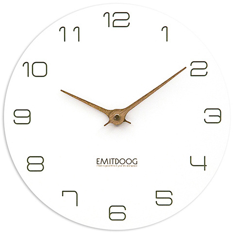 2019 EMITDOOG Modern Home Decoration Wall Clock Wooden Watch For Living Room