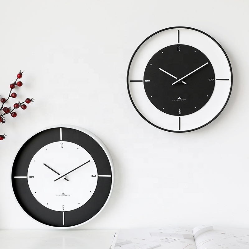 Noridongsan 3D Home Decoration Wall Clocks,PP Decals&Polished Acrylic Dial With Acrylic Hands Glass Gold Frame Wall Watch Clock