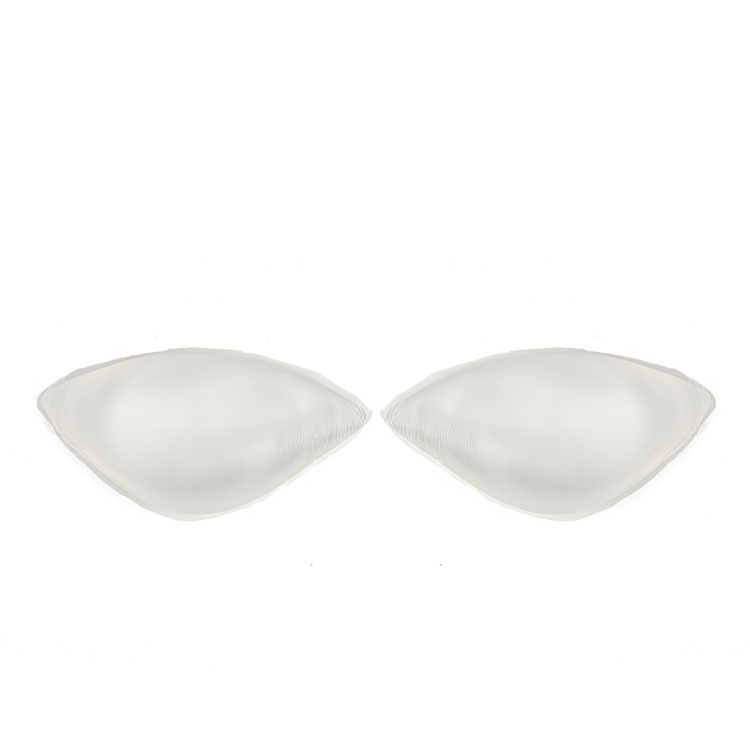 Wholesale waterproof push up silicone transparent adhesive cup bra insert pad for small boobs