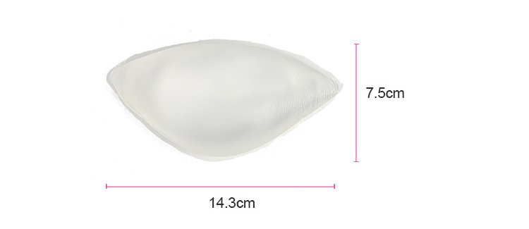 Wholesale waterproof push up silicone transparent adhesive cup bra insert pad for small boobs