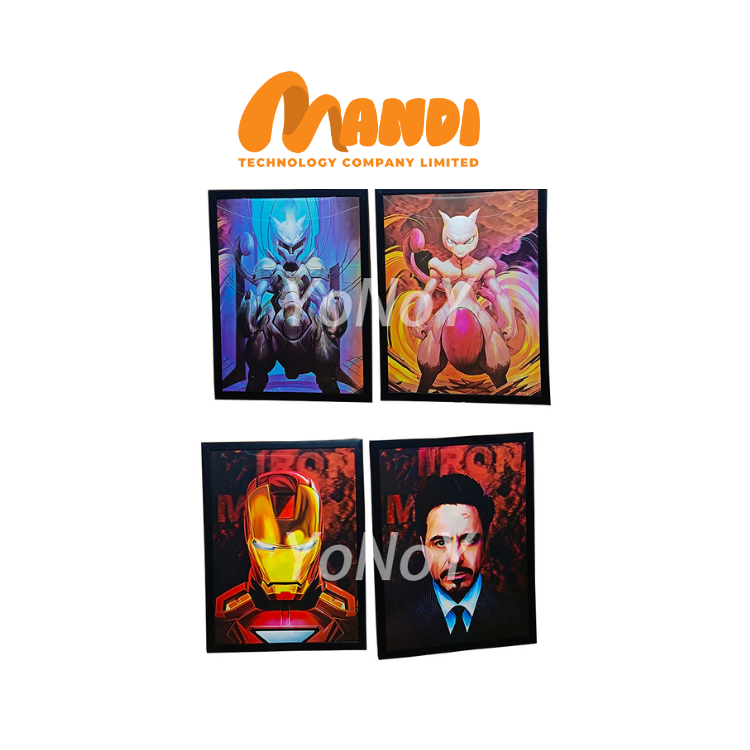 3D Flip Anime Poster Good Choice Avengers Heroes Wall Decorative Waterproof Decals 3D Motion Custom Packing  Vietnam Factory