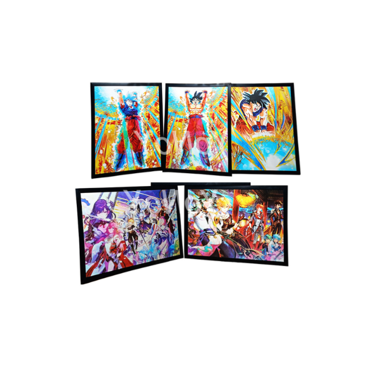 Bulk  3D Flip Lenticular Anime Poster Reasonable Price Wholesale Popular Movie Waterproof Decals 3D Motion Custom Packing Bulk