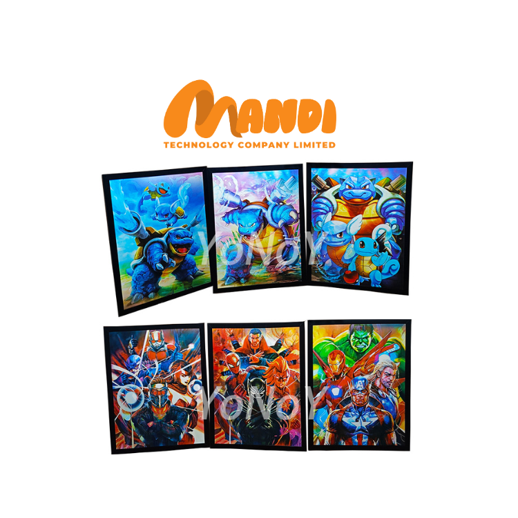 3D Flip Anime Poster Good Choice Avengers Heroes Wall Decorative Waterproof Decals 3D Motion Custom Packing  Vietnam Factory